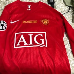 Cristiano Ronaldo Man U 2008 Jersey Long Sleeves